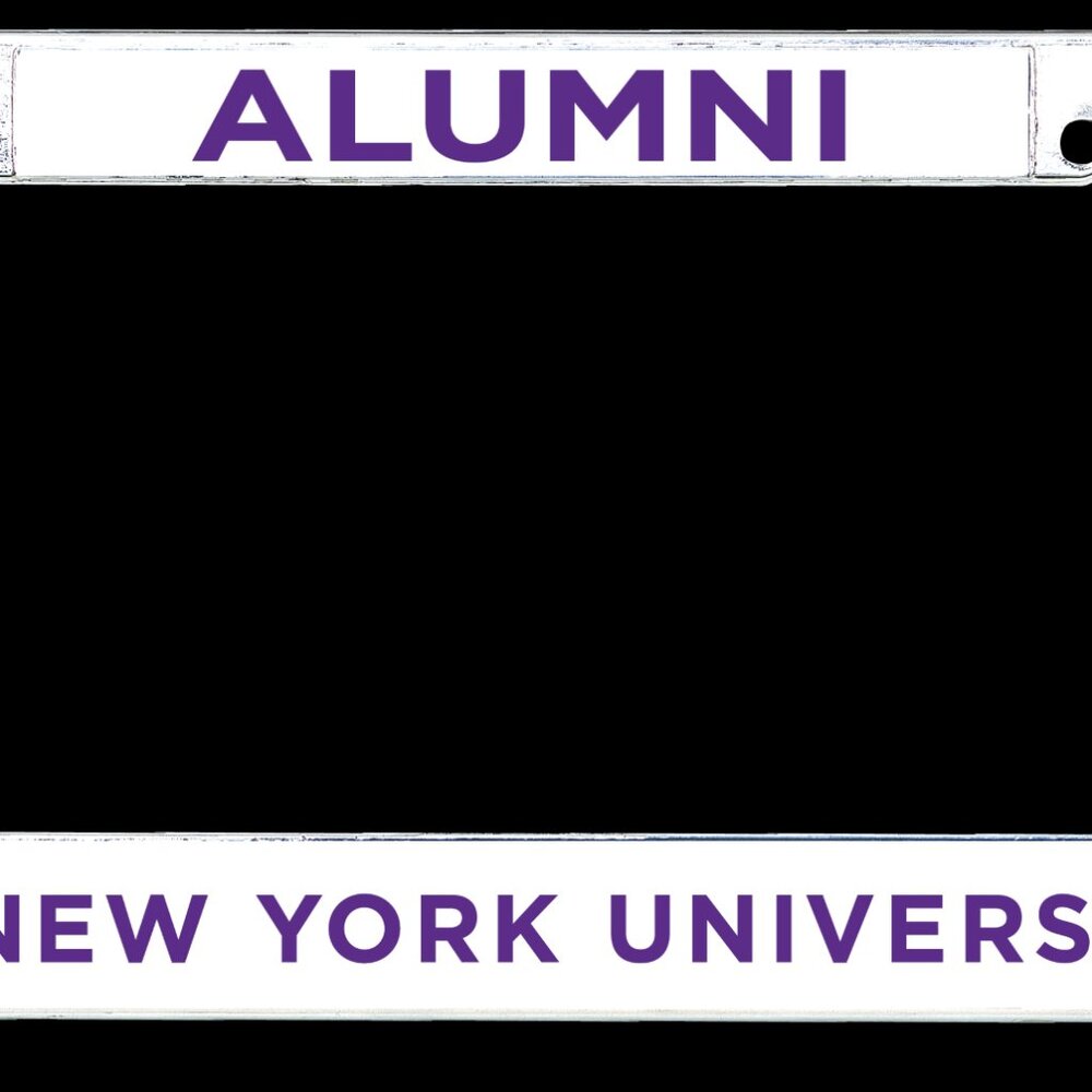 New York (NYU) Alumni Metal License Plate Frame